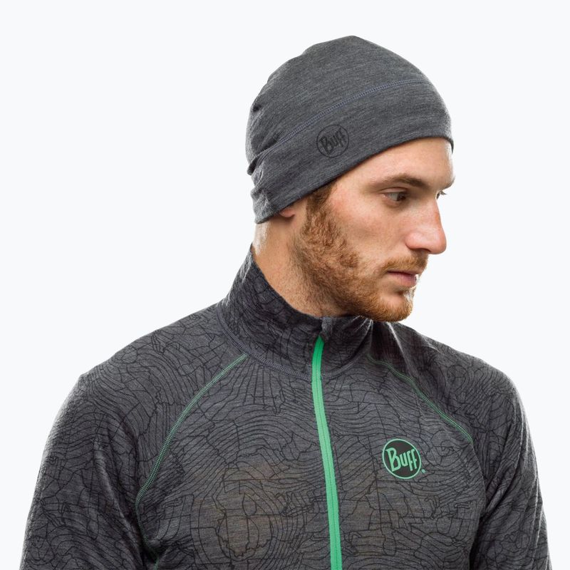 Čepice BUFF Lightweight Merino Wool Hat Solid šedá 113013.937.10.00 5