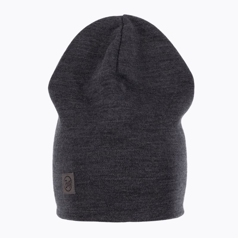 Čepice BUFF Heavyweight Merino Wool Hat Solid šedá 113028 2