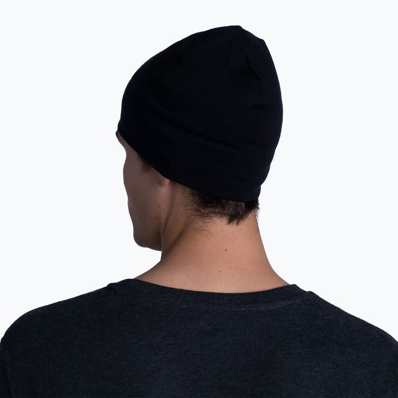 Čepice BUFF Midweight Merino Wool Solid black 118006.999.10.00 4