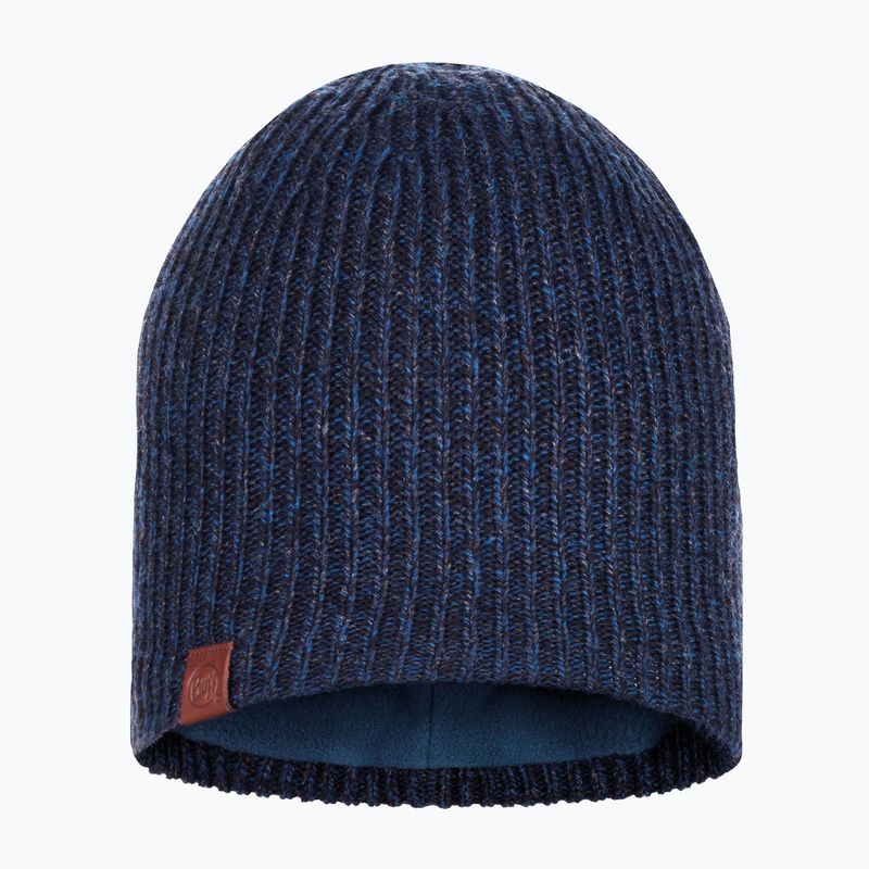 Zimní čepice BUFF Knitted & Fleece Lyne night blue
