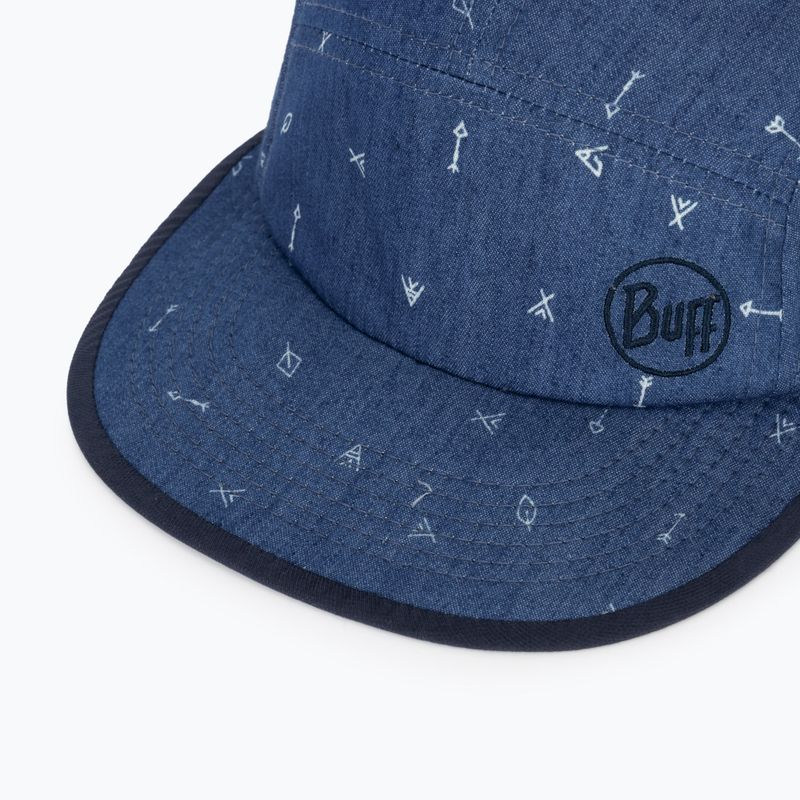 Dětská kšiltovka BUFF 5 Panel arrows denim/denim 3