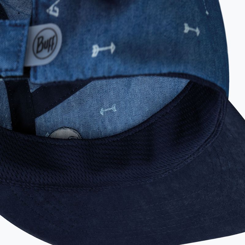 Dětská kšiltovka BUFF 5 Panel arrows denim/denim 3