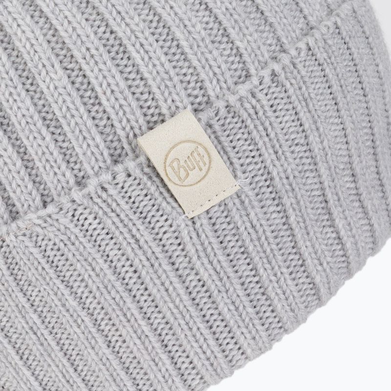 Čepice BUFF Merino Wool Knit 1Lhat Norval světle šedá 124242.933.10.00 3