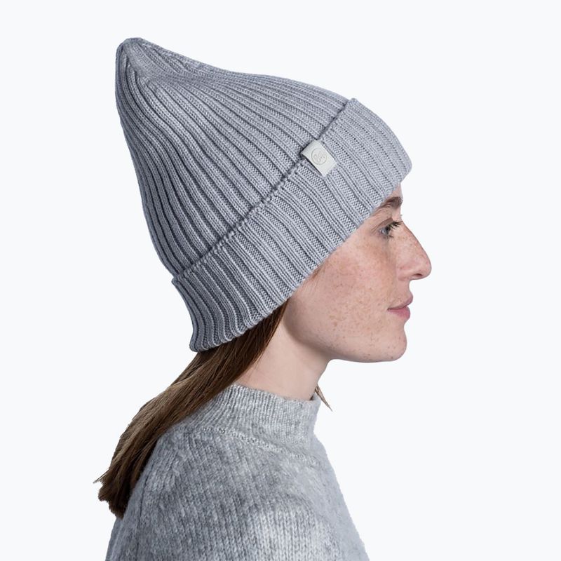 Čepice BUFF Merino Wool Knit 1Lhat Norval světle šedá 124242.933.10.00 6