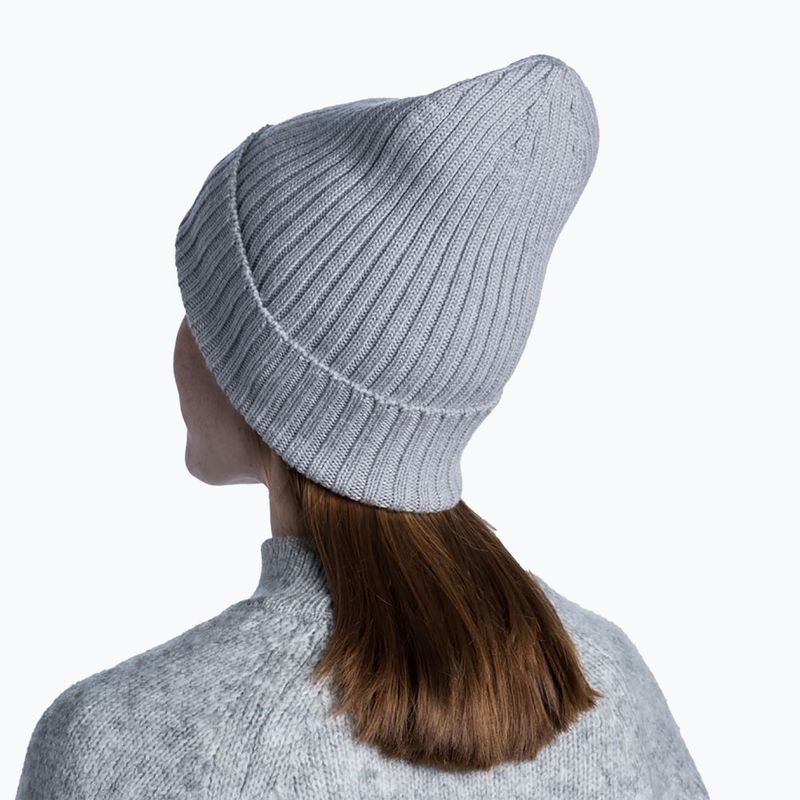 Čepice BUFF Merino Wool Knit 1Lhat Norval světle šedá 124242.933.10.00 7
