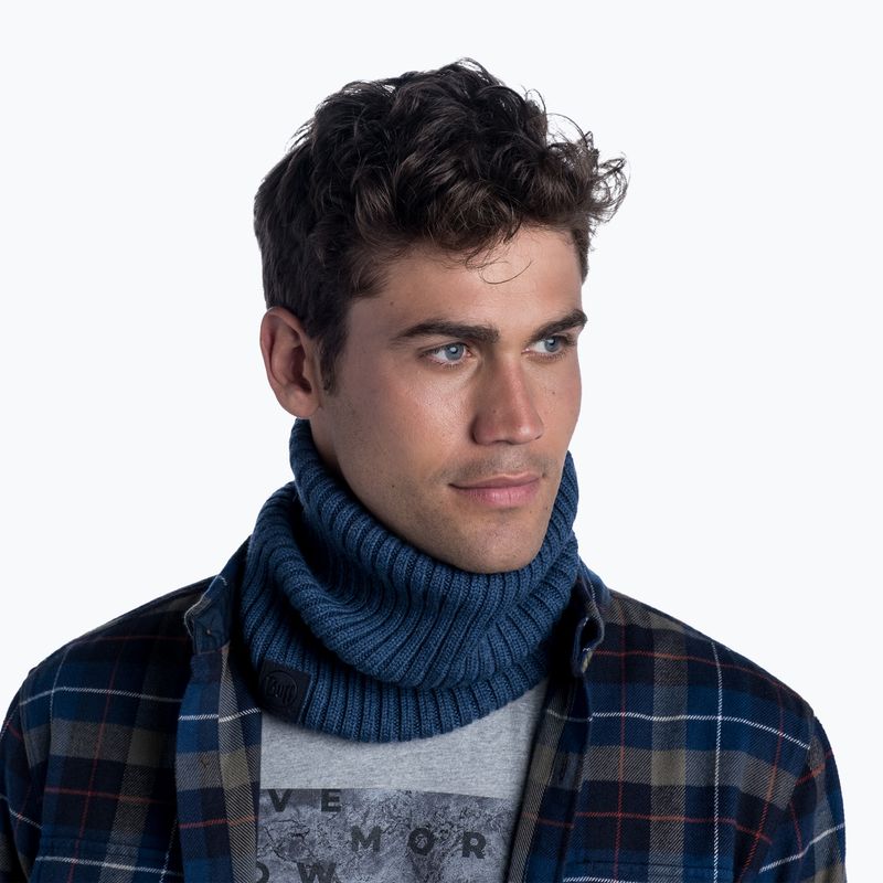 Zimní nákrčník BUFF Knitted Neckwarmer Norval tmavě modrý 124244.788.10.00 5