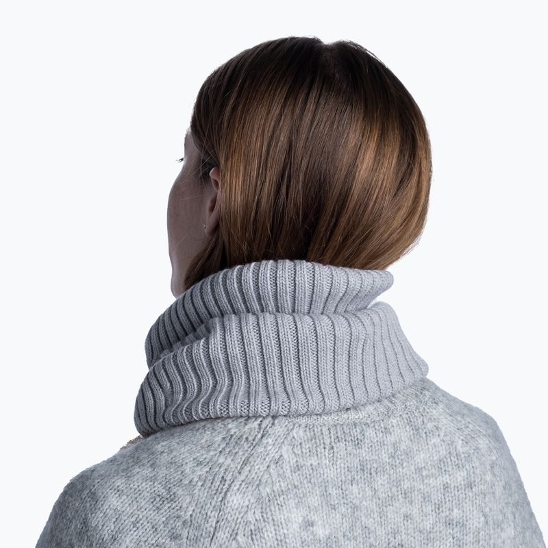 Nákrčník BUFF Knitted Neckwarmer Norval světlešedý 124244.933.10.00 7