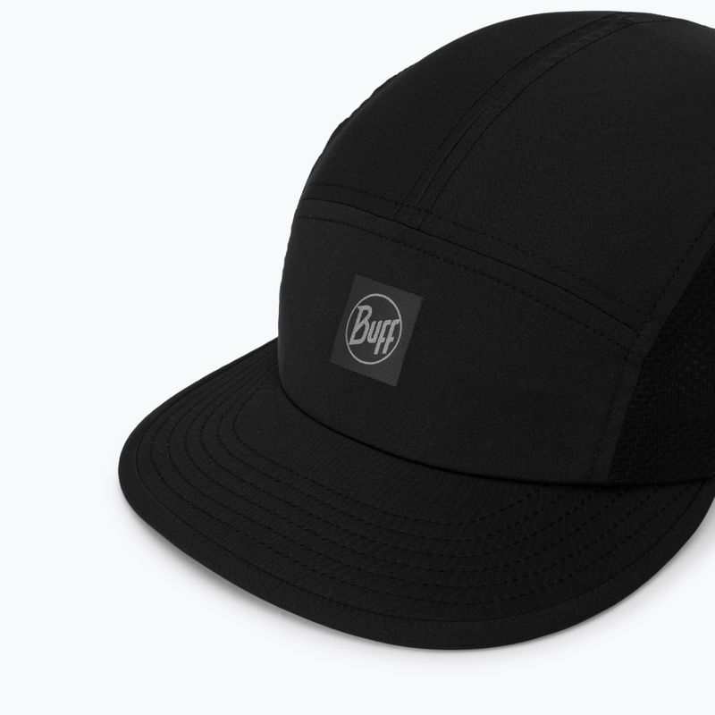 Kšiltovka BUFF 5 Panel Go solid black 3