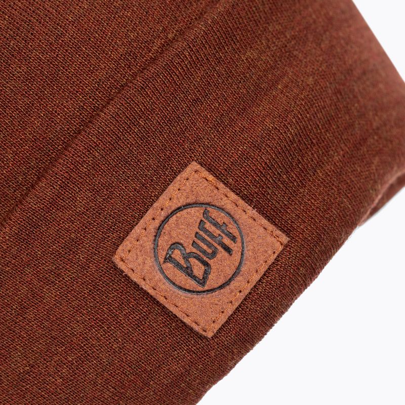 Čepice BUFF Heavyweight Merino Wool Hat červená 111170 3