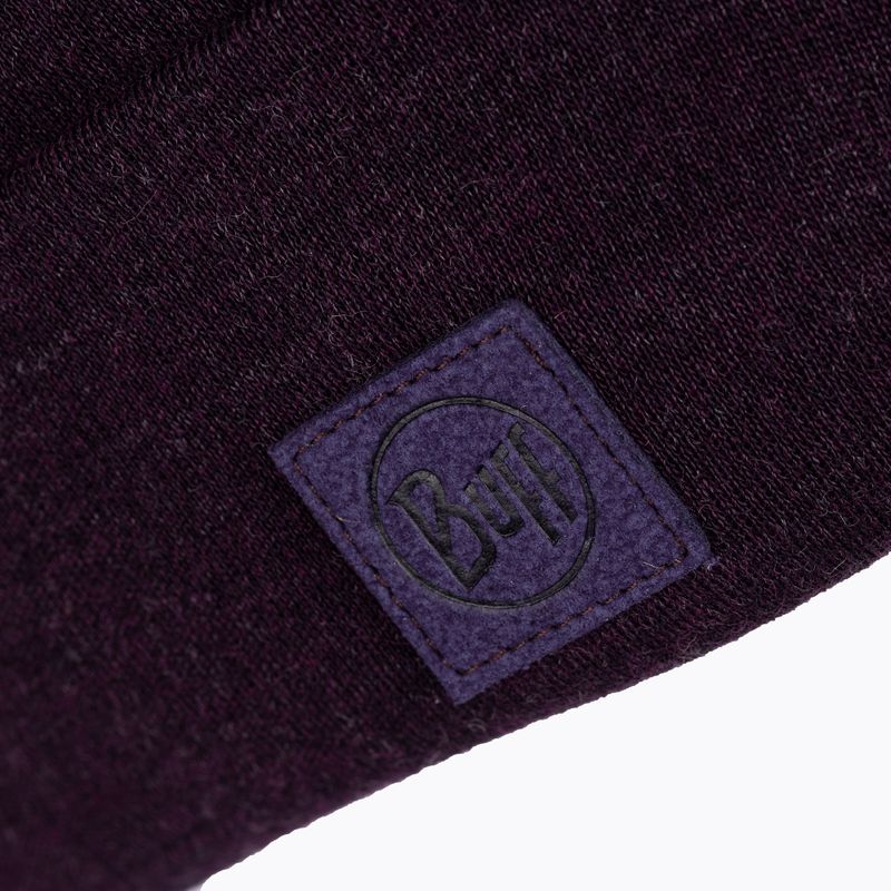 Čepice BUFF Heavyweight Merino Wool Hat fialová 111170 3
