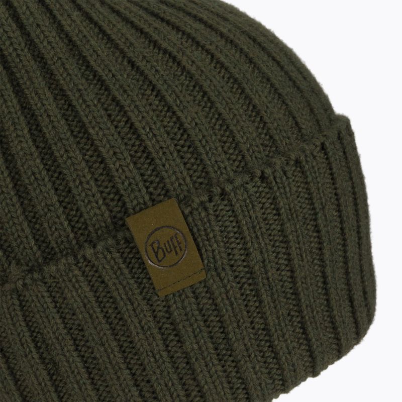 Čepice BUFF Merino Wool Knit 1Lhat Norval zelená 124242.809.10.00 3