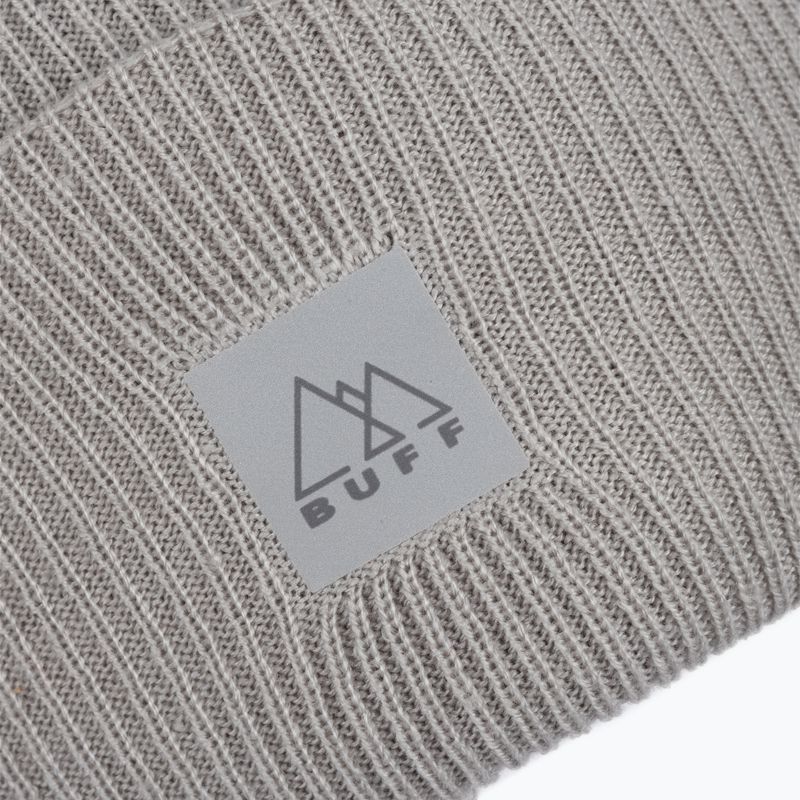 Čepice BUFF Crossknit Hat Sold Light Grey šedá 126483 3