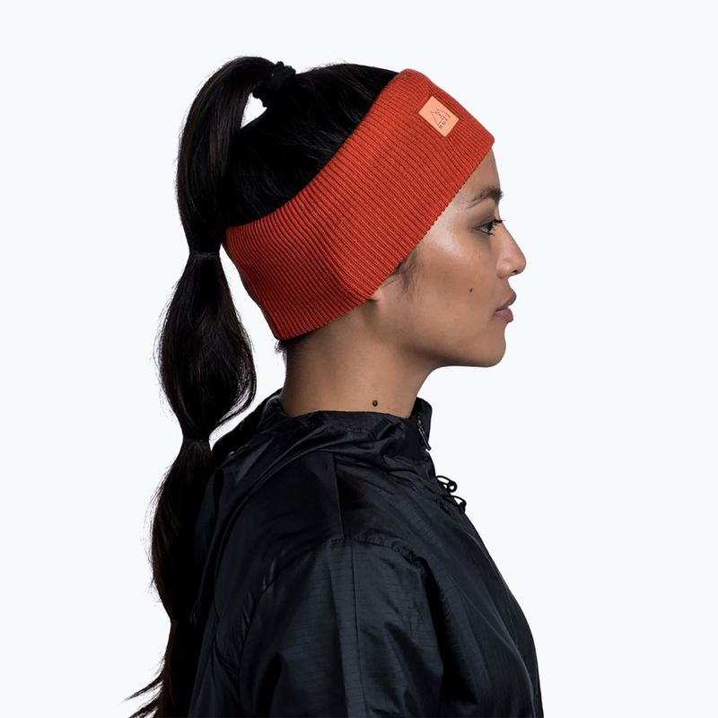 Čelenka BUFF Crossknit Headband Solid červená 126484.220 6