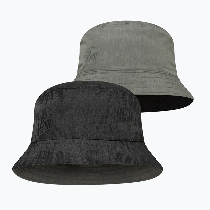 Klobouk BUFF Travel Bucket clay black/grey 3