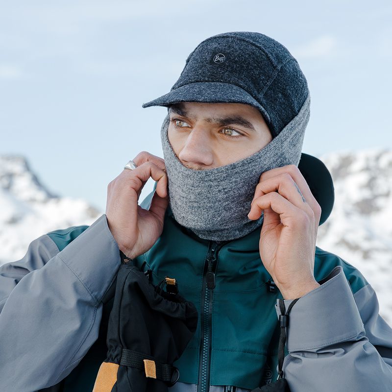 Multifunkční šátek BUFF Merino Fleece black 7
