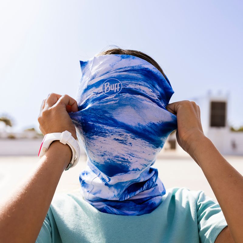 Dětský multifunkční šátek BUFF Coolnet UV Junior Senh modrý 131309.707.10.00 3