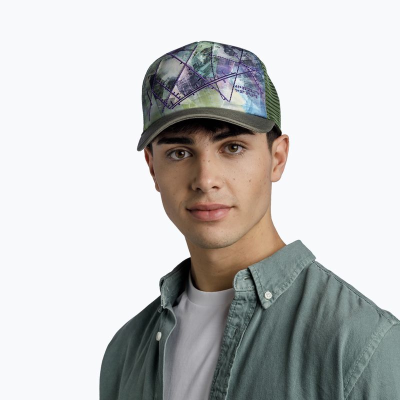 BUFF Trucker Campast zelená baseballová čepice 131401.845.30.00 7