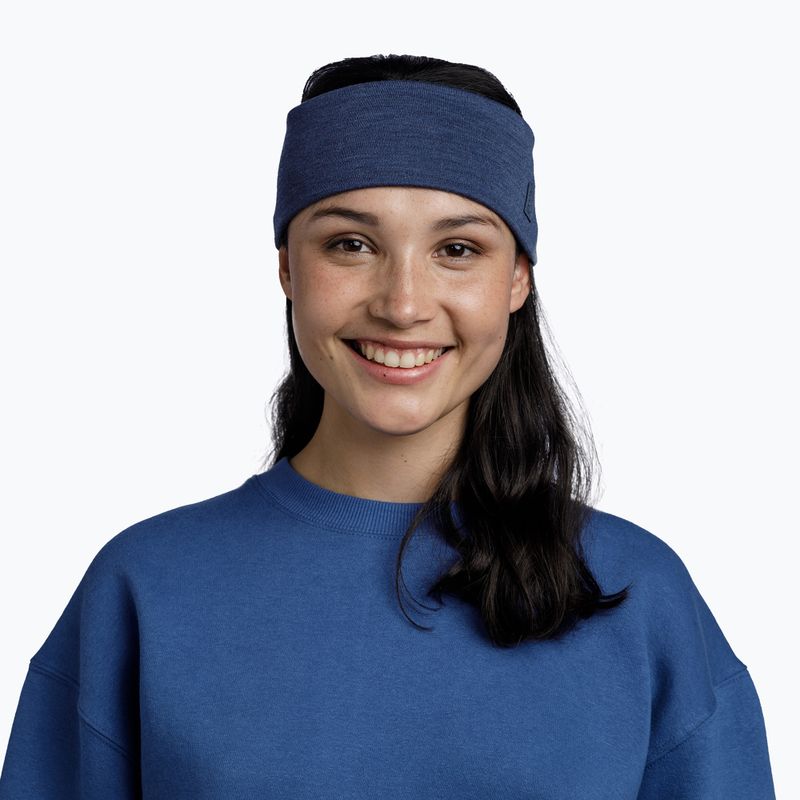 Čelenka BUFF Merino Wide dark blue 2