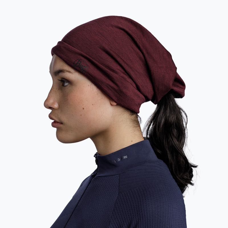 Nákrčník  BUFF Lightweight Merino Wool garnet 6