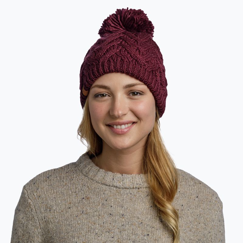 Zimní čepice BUFF Knitted & Fleece Caryn dahlia 3
