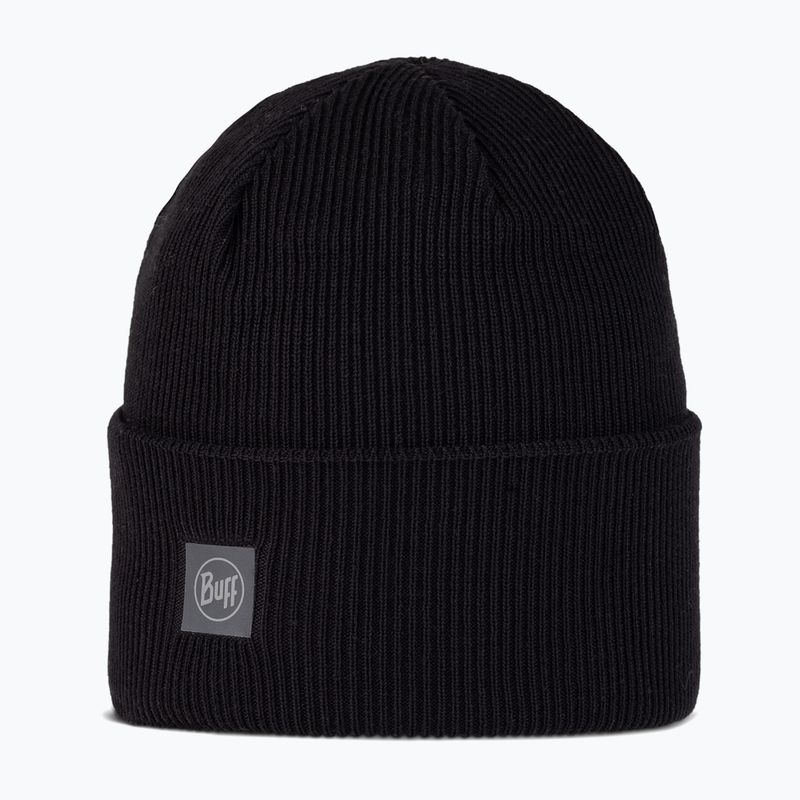 Zimní čepice BUFF Crossknit solid black