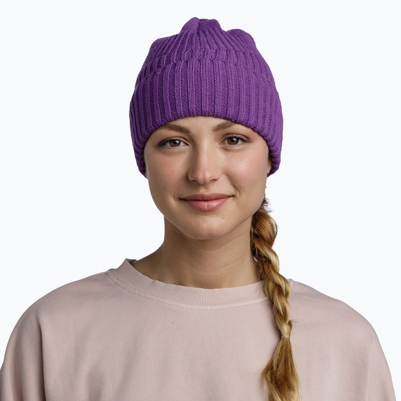 Zimní čepice BUFF Knitted & Fleece Renso purple 3