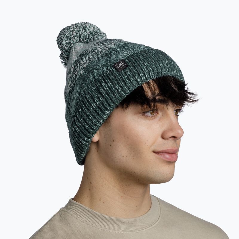 Zimní čepice BUFF Knitted & Fleece Masha silversage 4