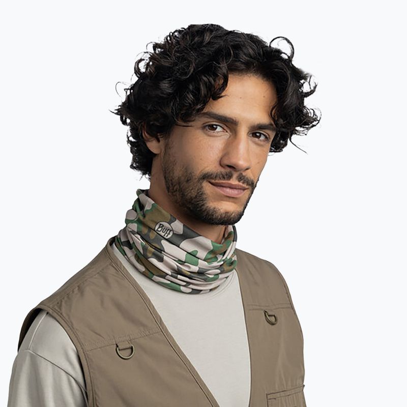 Multifunkční šátek BUFF Coolnet UV Enob khaki 3