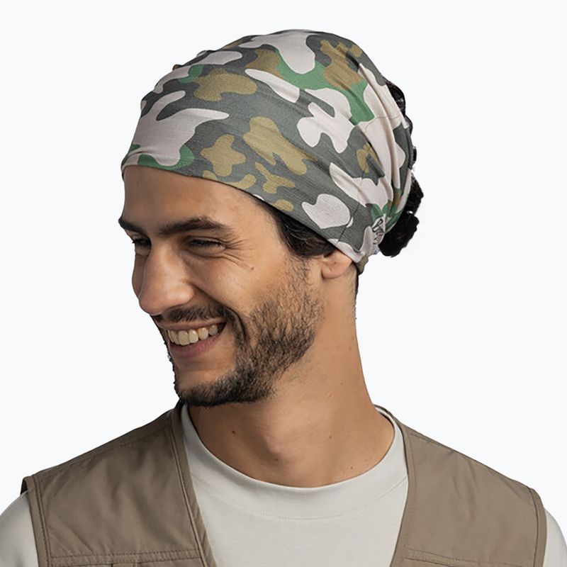Multifunkční šátek BUFF Coolnet UV Enob khaki 4