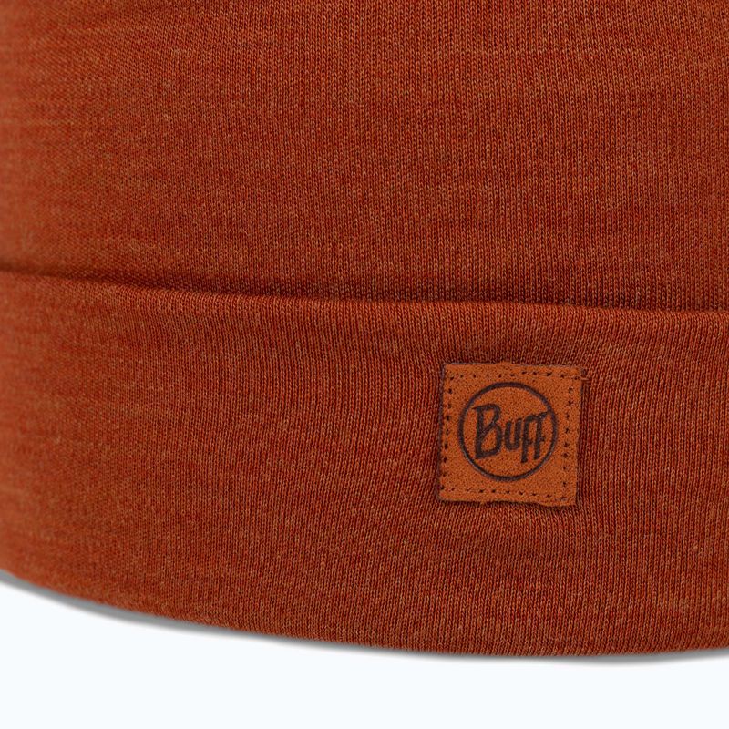 Zimní čepice BUFF Heavyweight Merino Wool solid cinnamon 2