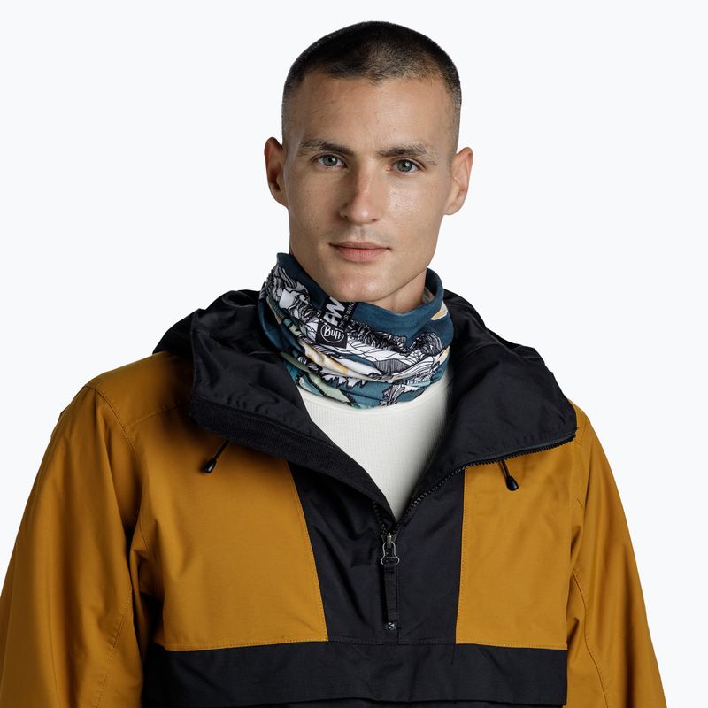 Multifunkční popruh BUFF Thermonet pow lixot green 5