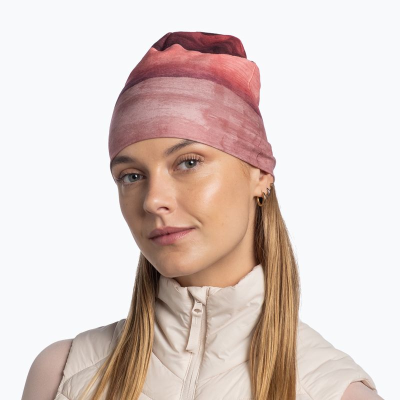 Zimní čepice BUFF EcoStretch lise rosewood 5