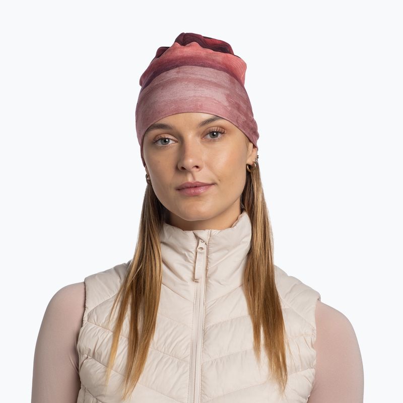 Zimní čepice BUFF EcoStretch lise rosewood 6