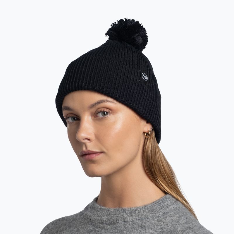 Zimní čepice BUFF Knitted Renvi black 4