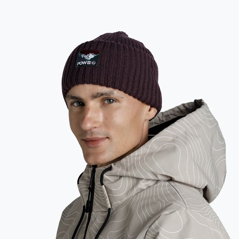 Zimní čepice BUFF Knitted Rutger shadow purple 5