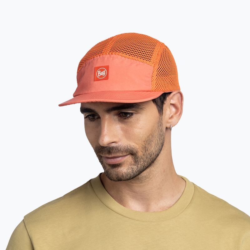 Kšiltovka BUFF 5 Panel Air saret poppy 4