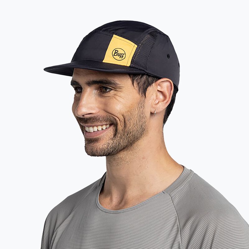 Kšiltovka BUFF 5 Panel Go logo black 3