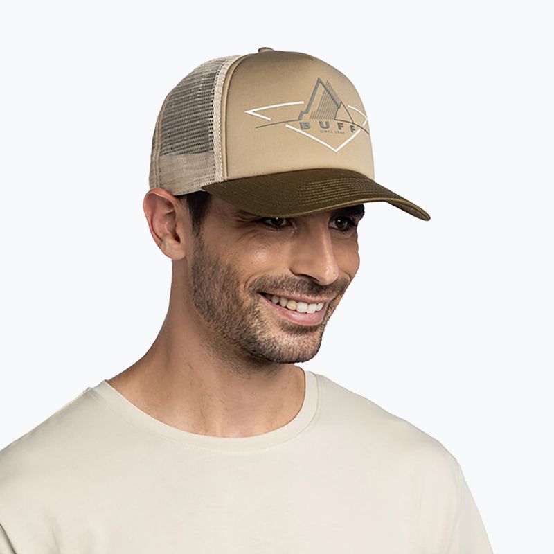 Kšiltovka BUFF Trucker Brak khaki 3