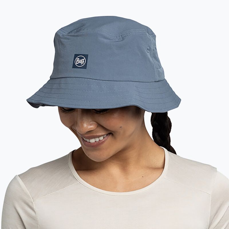 Klobouk BUFF Adventure Bucket Solid stone blue 4