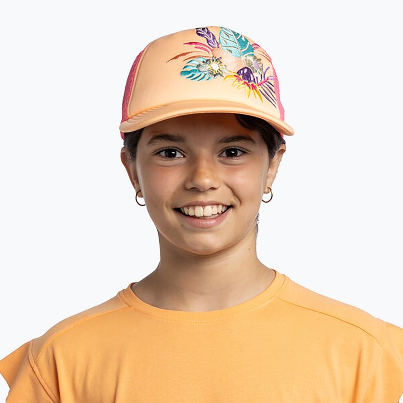 Dětská kšiltovka BUFF Trucker Neottia coral 4