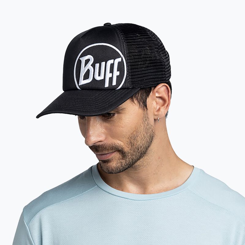 Kšiltovka BUFF Trucker logo black 3