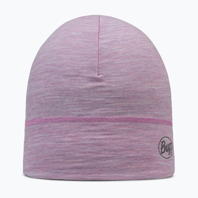 Zimní čepice BUFF Lightweight Merino Wool solid pansy