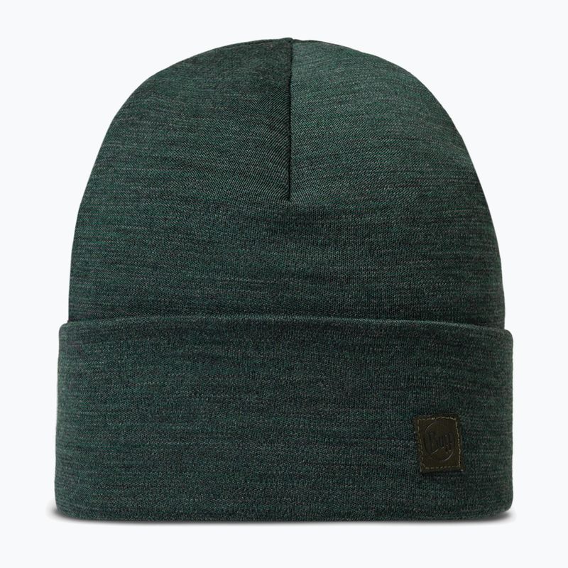 Zimní čepice BUFF Heavyweight Merino Wool solid forest