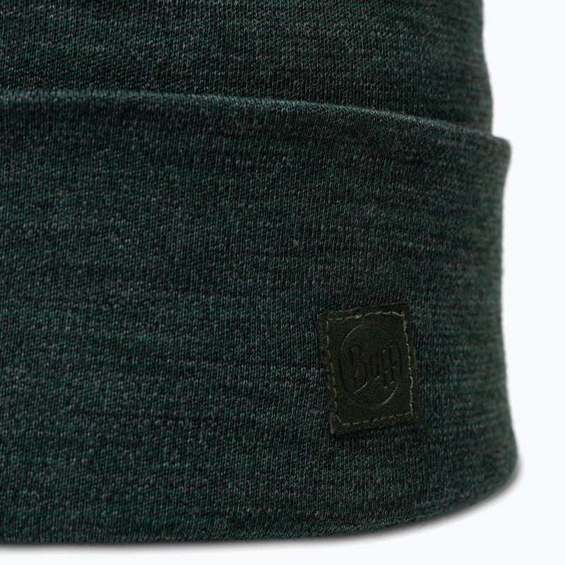 Zimní čepice BUFF Heavyweight Merino Wool solid forest 2