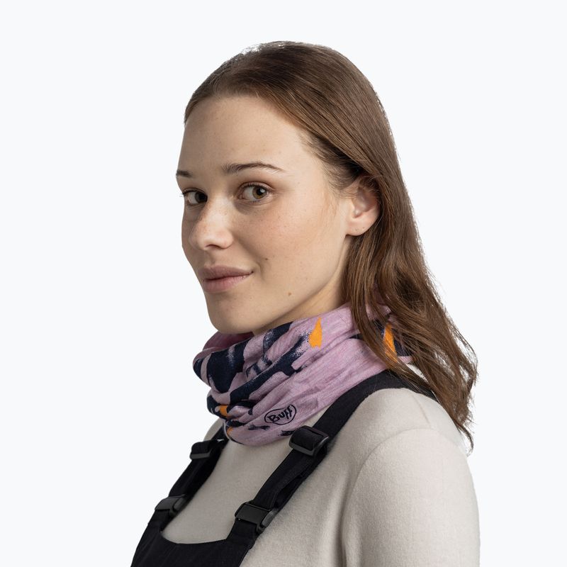 Nákrčník  BUFF Lightweight Merino Wool virta grape ice 3