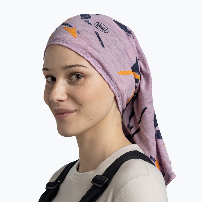 Nákrčník  BUFF Lightweight Merino Wool virta grape ice 4