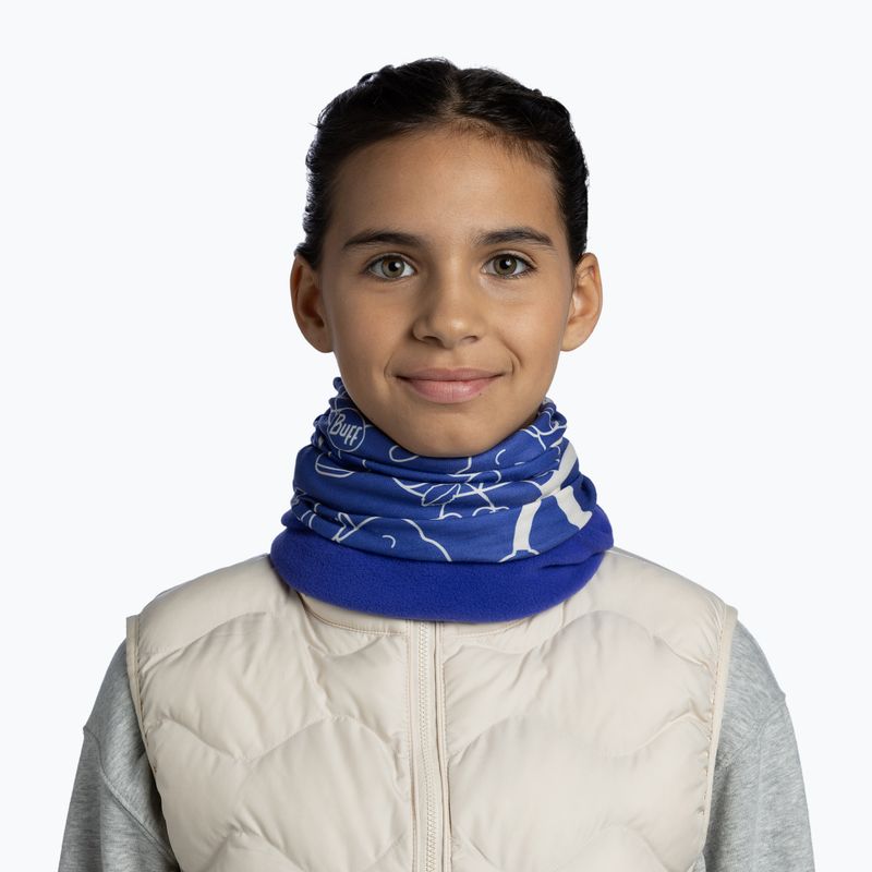 Dětský multifunkční šátek BUFF Polar carty ultramarine 3