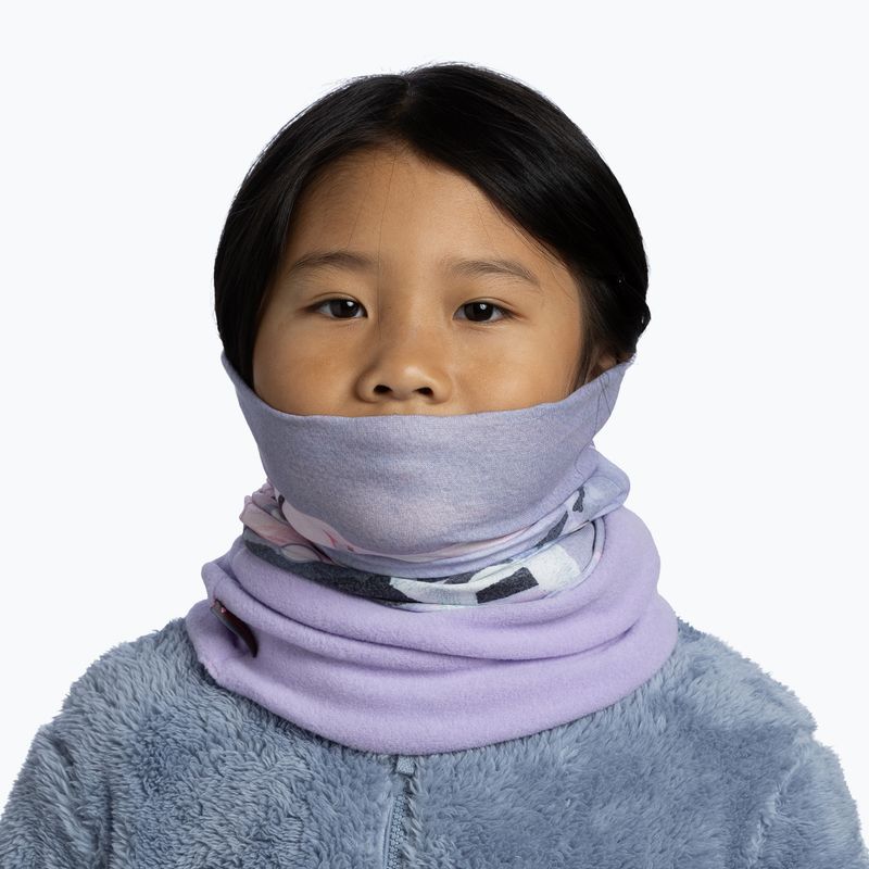 Dětský multifunkční šátek BUFF Polar yoki mauve 4