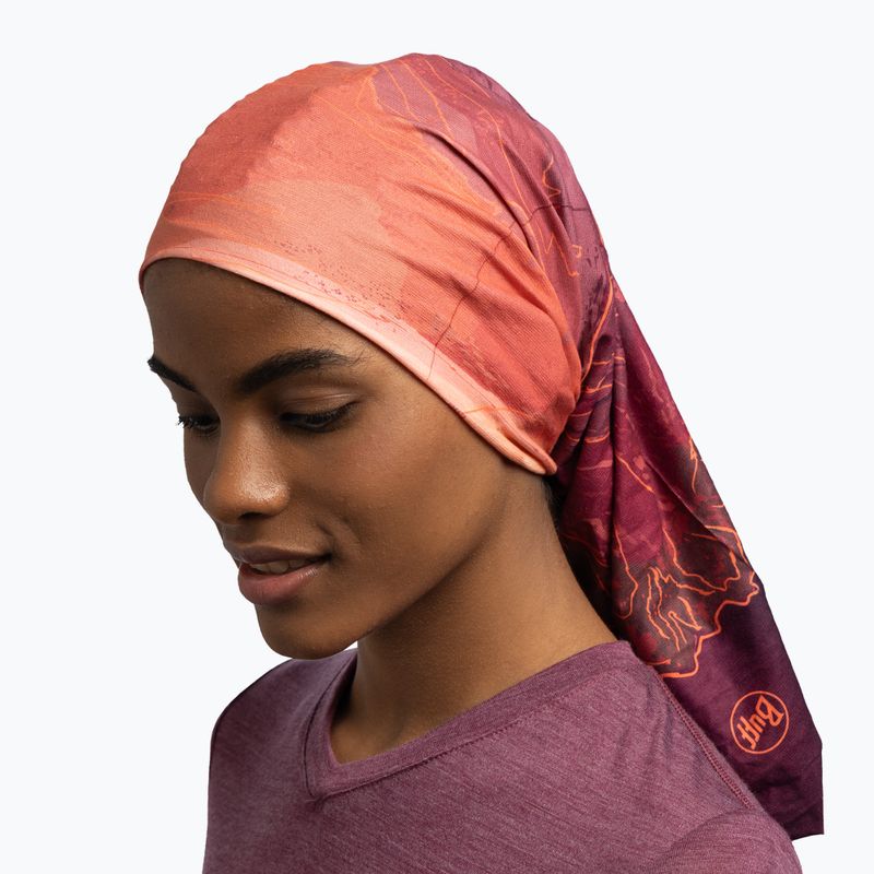 Multifunkční šátek BUFF Original Ecostretch Unal Garnet 6
