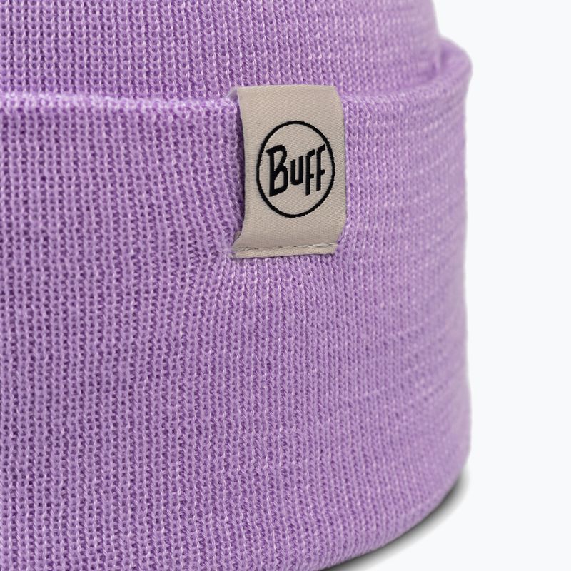 Zimní čepice BUFF Knitted Lilon grape ice 2